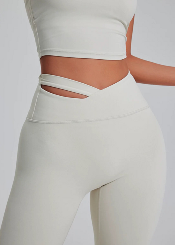 Charm — Leggings a Vita Alta con Dettagli Cut-Out