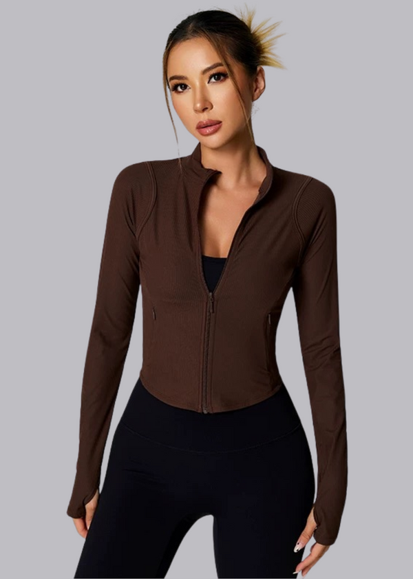 Claudia — Giacca Sportiva con Tasche e Zip