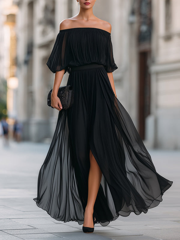 Olivia — Abito Lungo in Chiffon da Sera