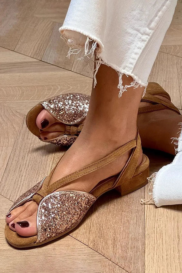 Lucrezia — Sandalo Basso con Glitter