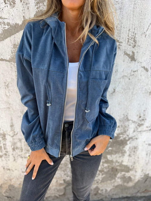 Audrey — Giacca Casual con Cappuccio
