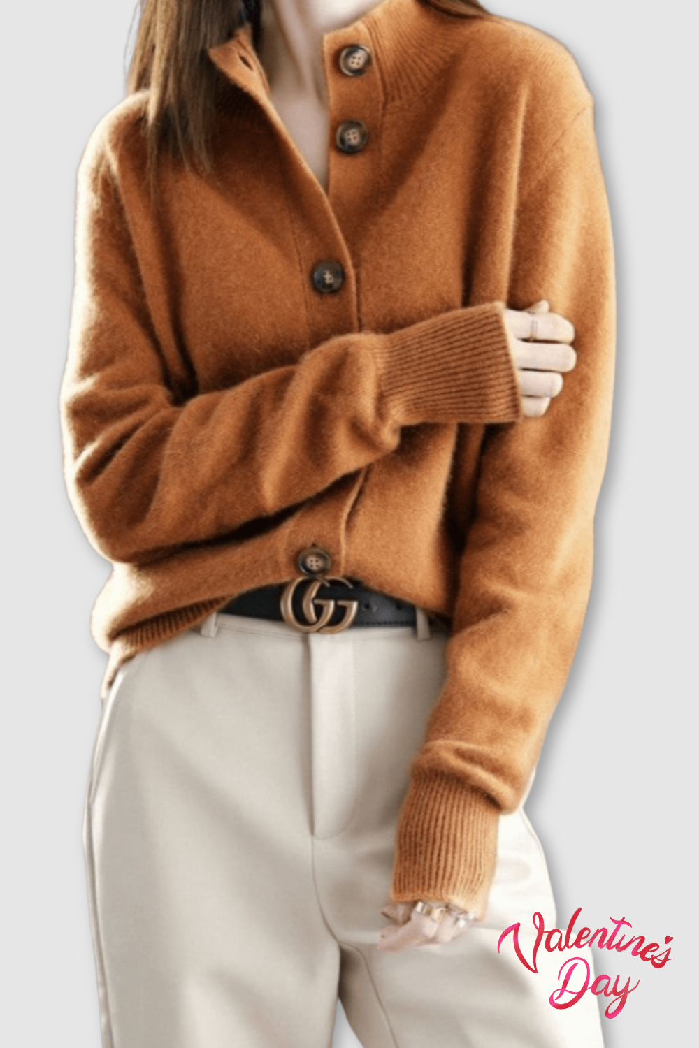 Fern — Cardigan con Bottoni Eleganti