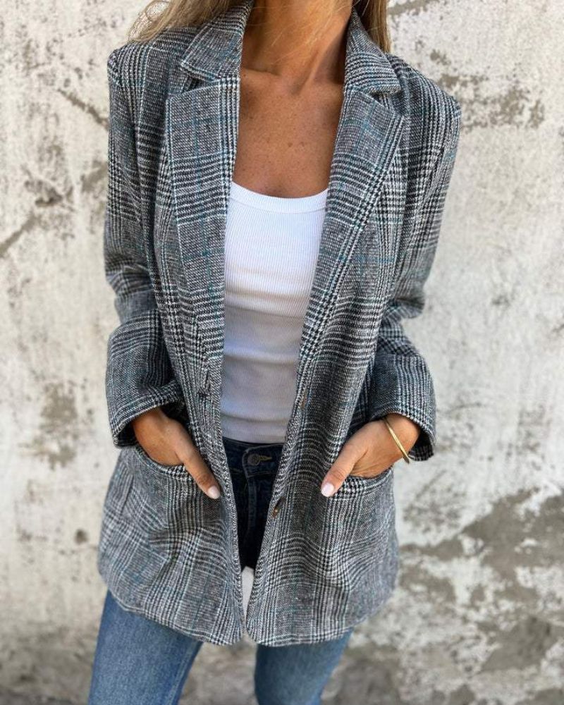 Abby — Blazer Classico a Quadri