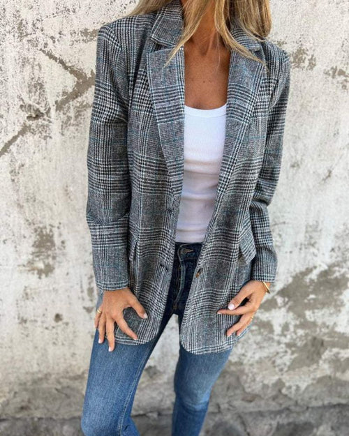 Abby — Blazer Classico a Quadri