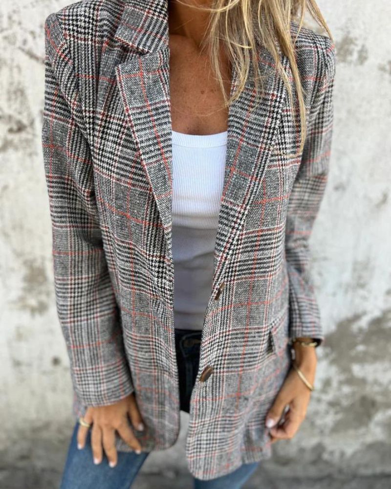 Abby — Blazer Classico a Quadri