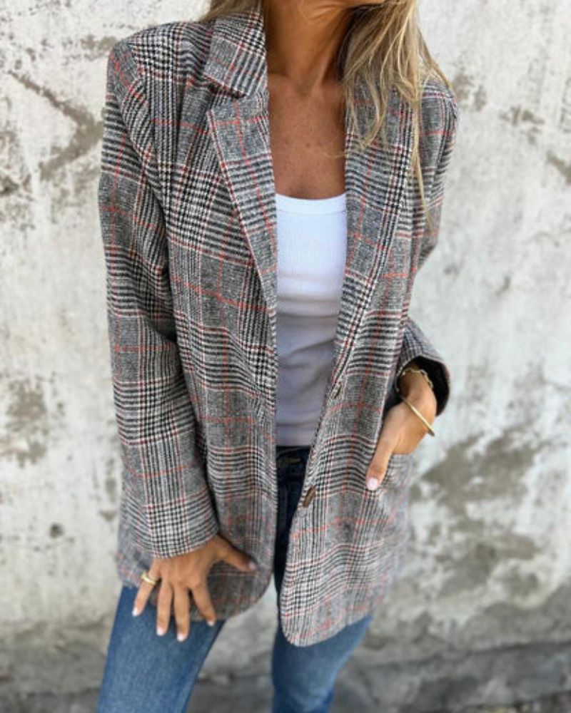 Abby — Blazer Classico a Quadri