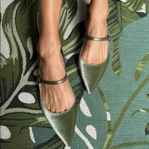 Ballerine Eleganti a Punta con Cinturino