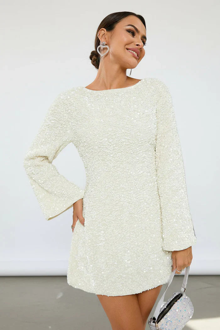 Barbara — Abito di Paillettes con Fiocco
