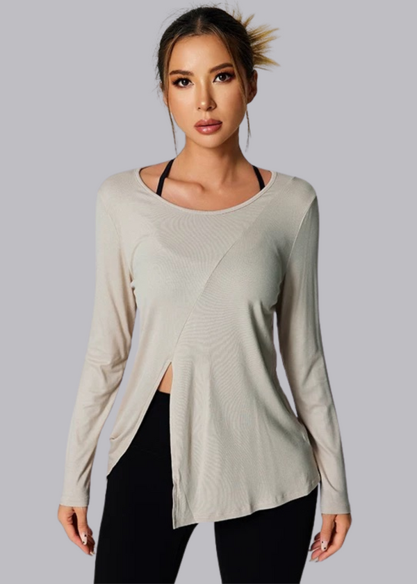 Christine — Maglia Leggera con Spacco