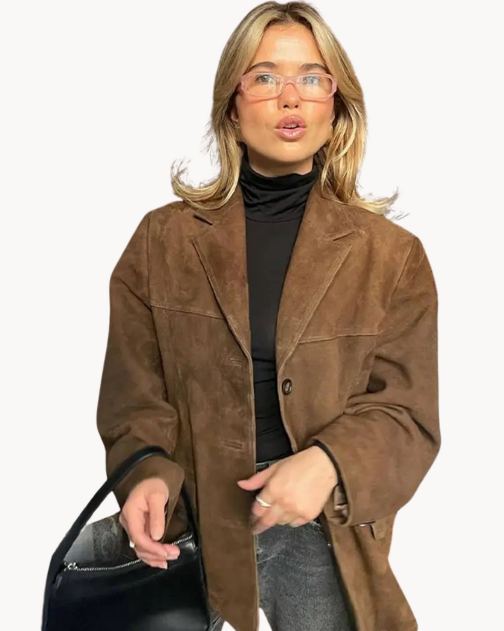 Paola — Blazer Oversize in Camoscio