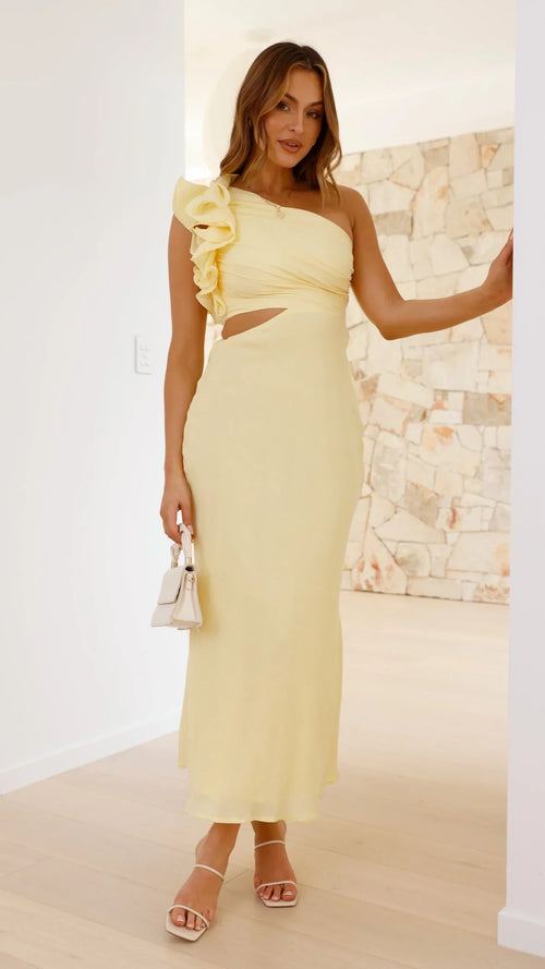 Blaire — Abito Lungo Monospalla con Cut-Out