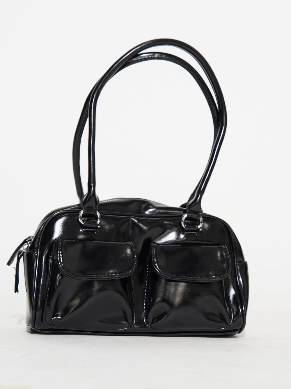 Winter — Borsa a Spalla Rettangolare Effetto Lucido