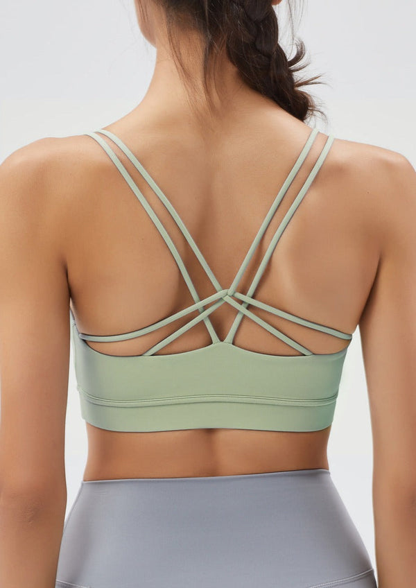 Lucie — Reggiseno Sportivo con Spalline Incrociate