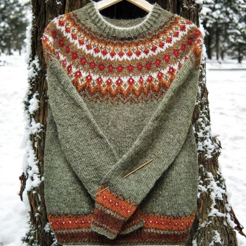 Pamy — Maglia Jacquard Islandese Vintage