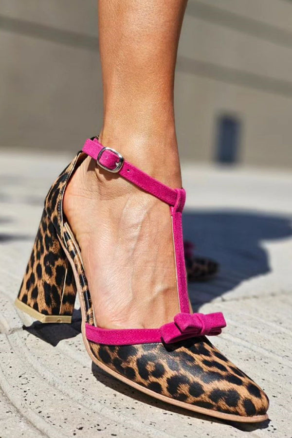 Helen™ — Sandali con Tacco e Stampa Leopardata