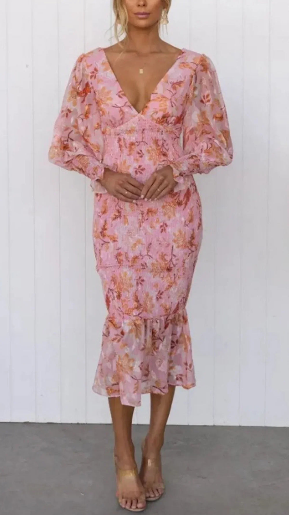 Isaura — Abito Midi a Fiori