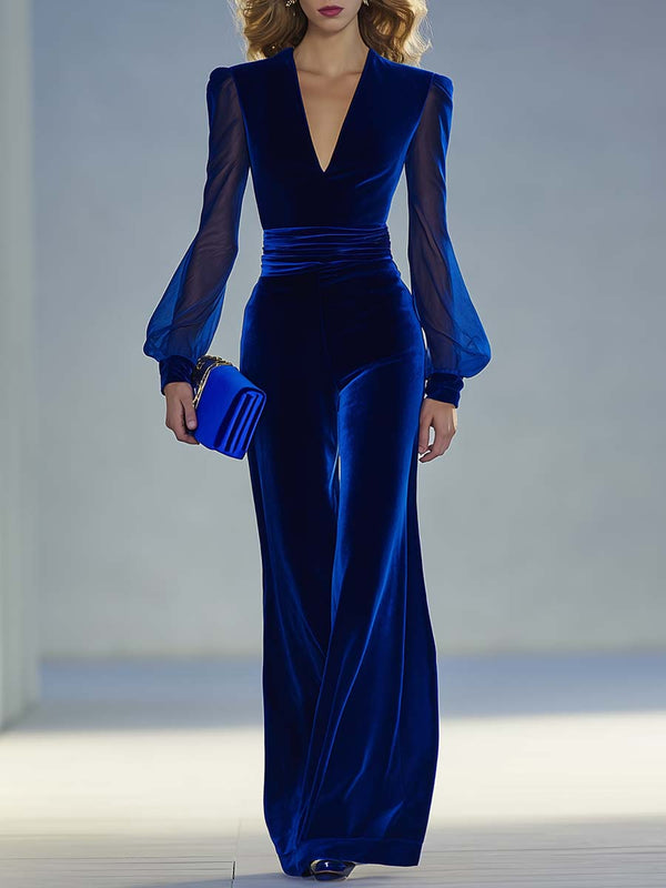 Anastasia — Tuta Elegante con Maniche in Tulle