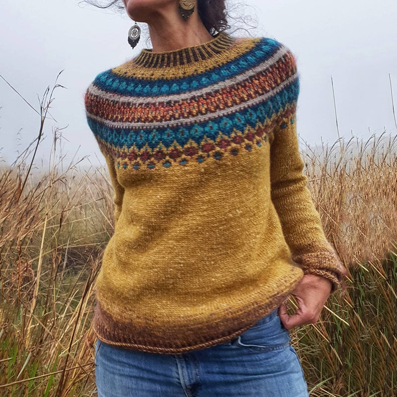 Bea — Maglione in Maglia Colorata