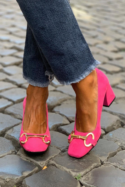 Carina™ — Sandali con Tacco Colorati a Punta Quadrata