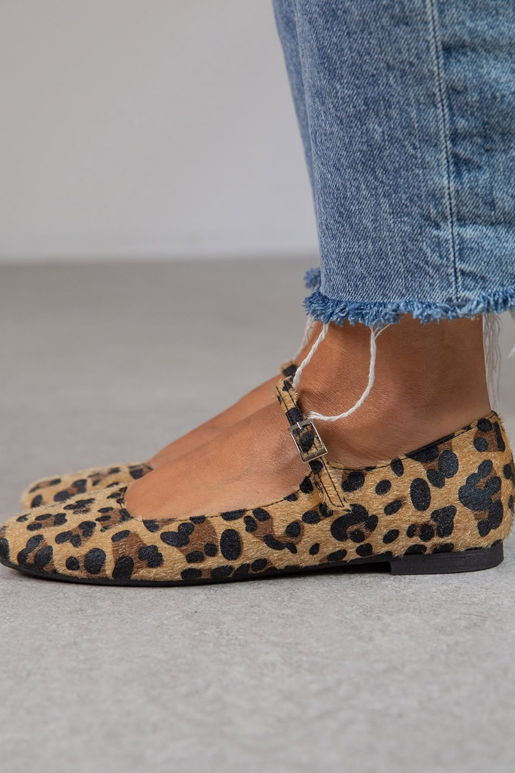 Fiamma — Ballerine Animalier con Cinturino