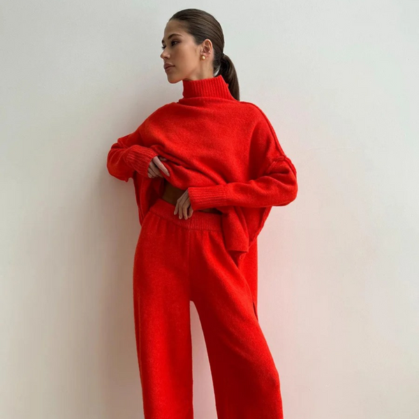 Zoe — Completo in Maglia con Dolcevita