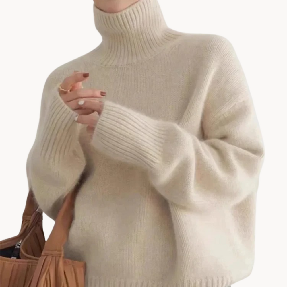Juliette — Maglione a Collo Alto in Cashmere