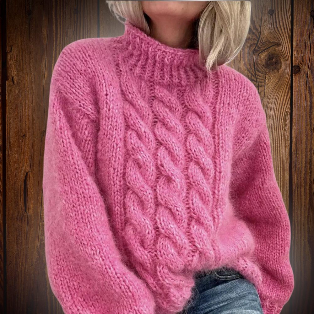 Susy — Maglione Jacquard a Collo Alto