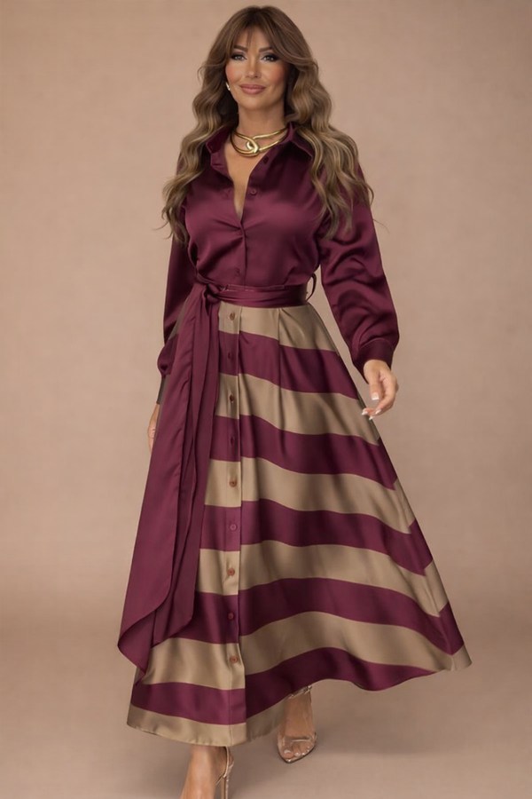 Nancy — Abito Elegante con Dettaglio a Fiocco