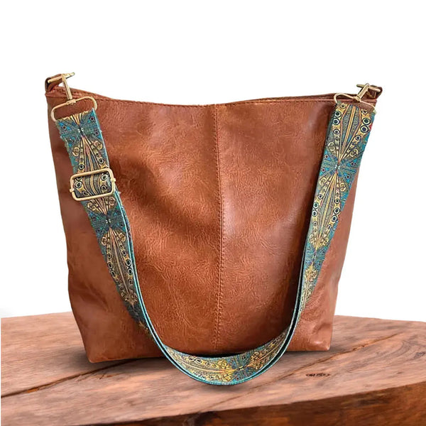 Greta — Borsa a Tracolla in Pelle Vintage
