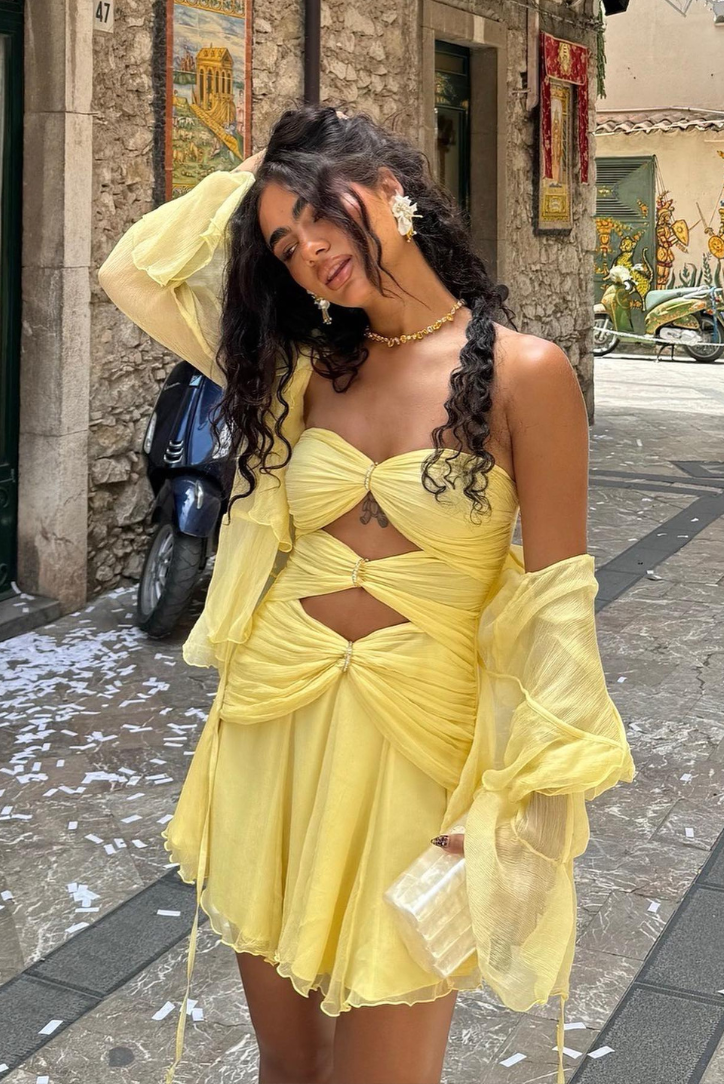 Filippa — Miniabito con Anelli Dorati