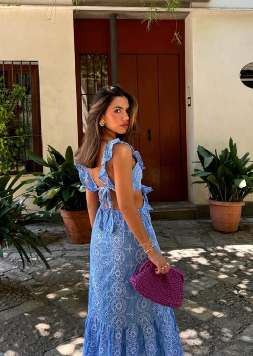 Beatrice — Abito Lungo a Balze