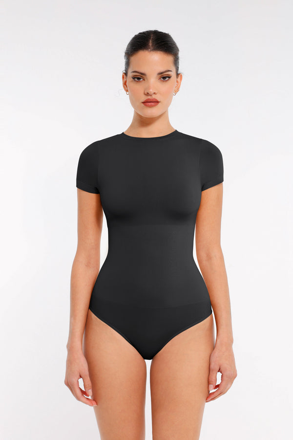Brigida — Body Modellante a Maniche Corte