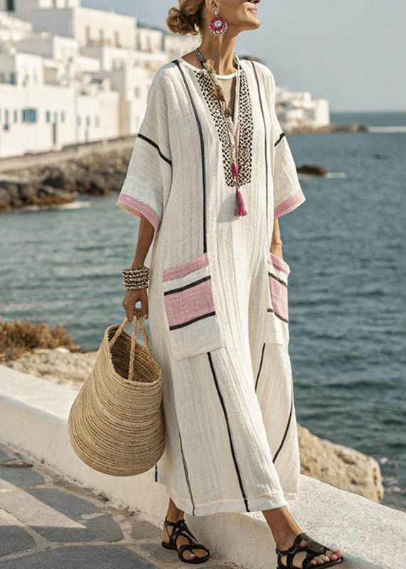 Ariella — Maxi Abito a Righe Patchwork (Plus Size)