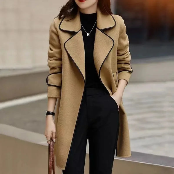 Clara — Cappotto in Lana Color Cammello
