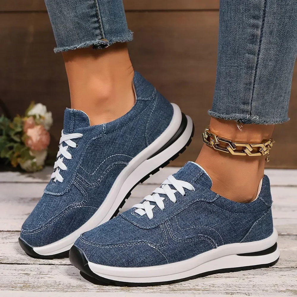 Donna — Scarpe Ortopediche Casual in Denim