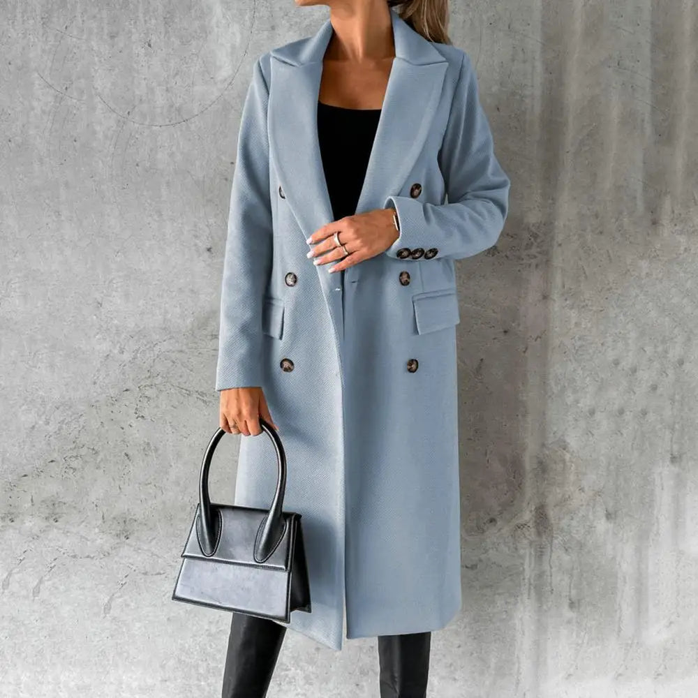Aurelia™ — Cappotto Trench in Lana Pregiata