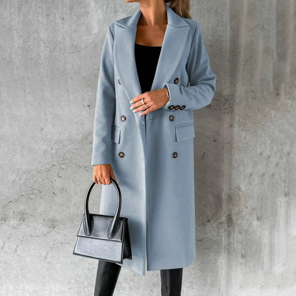 Aurelia™ — Cappotto Trench in Lana Pregiata