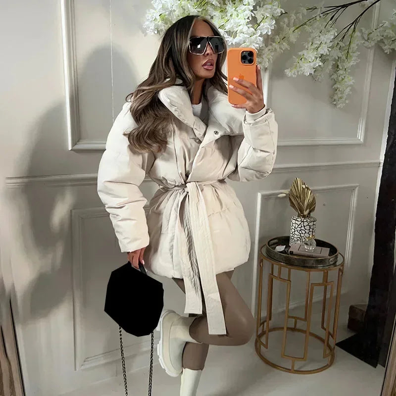 Julianna — Piumino Luxe con Cintura