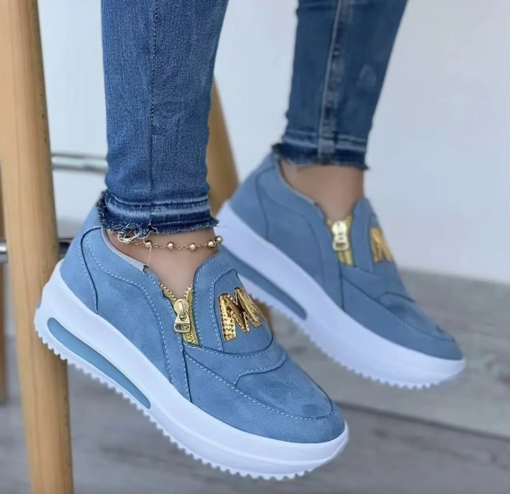 ZipStep™ — Sneakers per Passi Eleganti e Senza Dolore