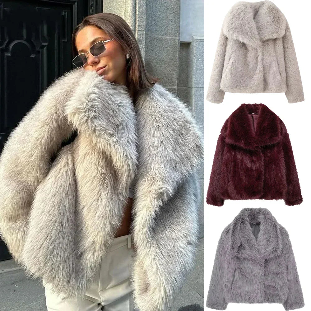 Agnese — Cappotto Luxe in Eco-Pelliccia