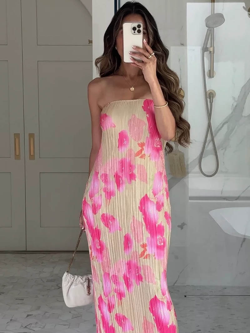 Melina — Abito Lungo Elegante Senza Maniche