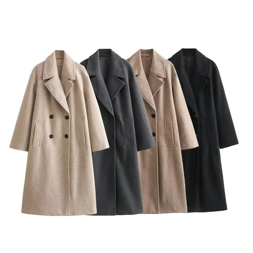 Annabella — Cappotto Invernale Elegante a Doppiopetto