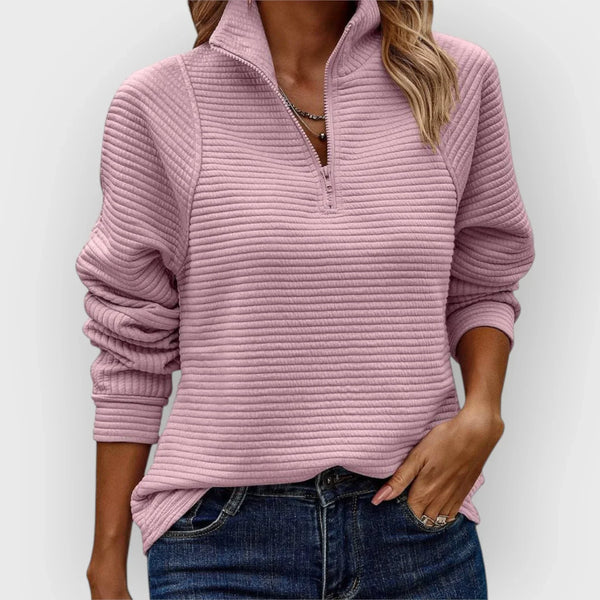 Perla — Maglione con Mezza Zip
