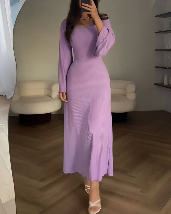 Arianna — Abito Lungo in Maglia Elegante