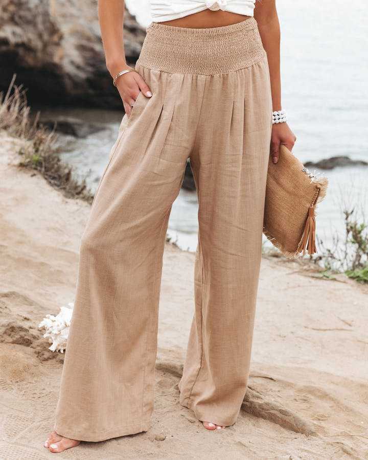 Silvia — Pantaloni Palazzo da Spiaggia