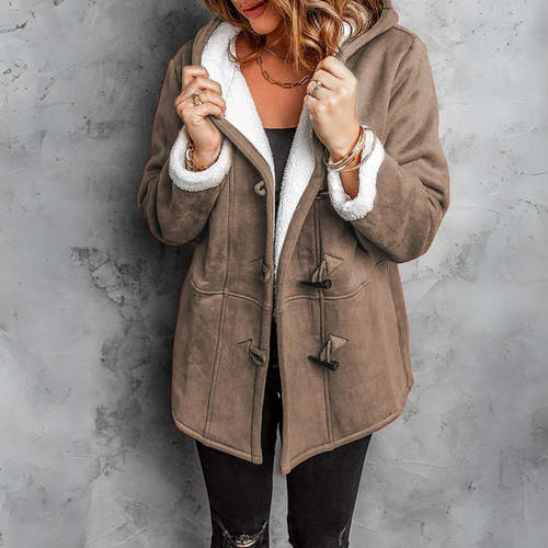 Aspen — Cappotto in Pile con Chiusura a Alamari