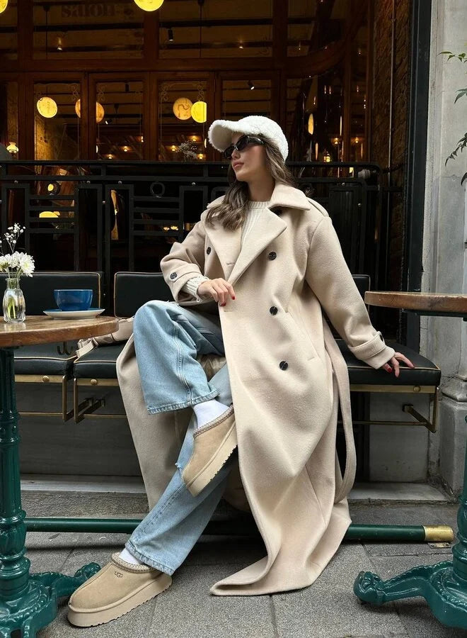 Annabella — Cappotto Invernale Elegante a Doppiopetto