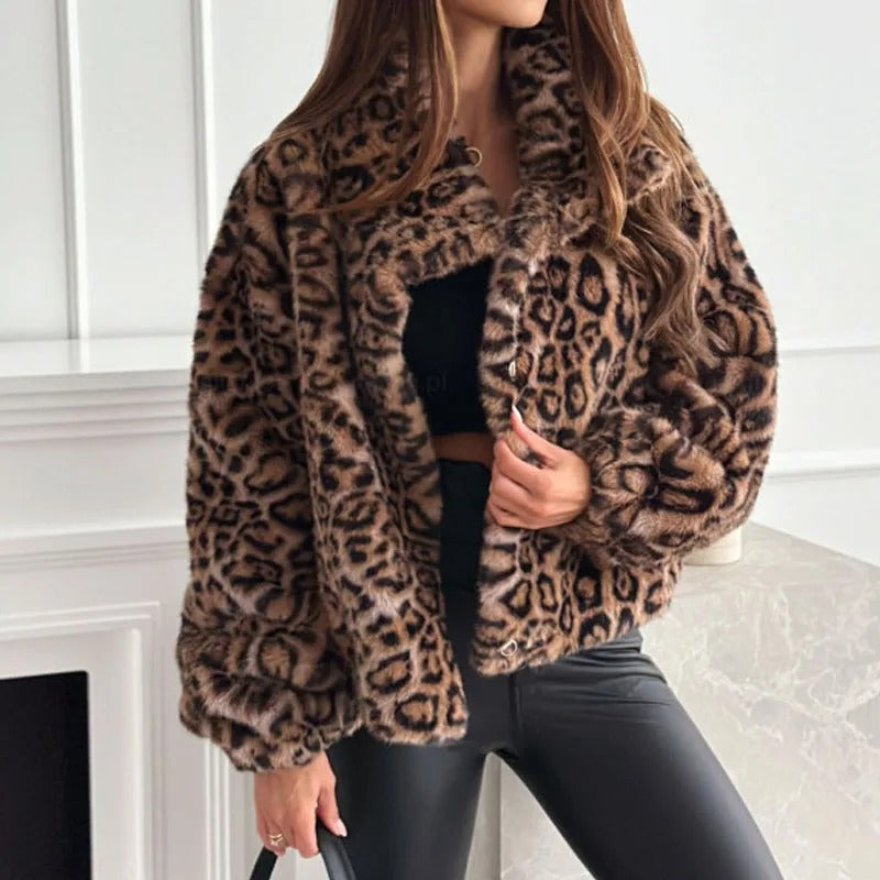 Leona — Cappotto Animalier Leopardato di Lusso