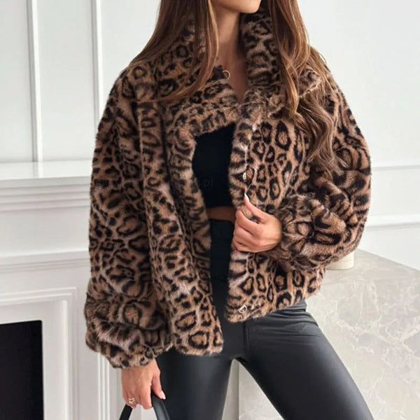 Leona — Cappotto Animalier Leopardato di Lusso
