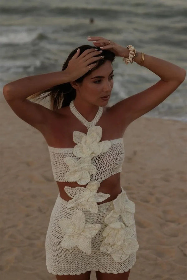 Aurelia — Miniabito in Maglia a Fiori